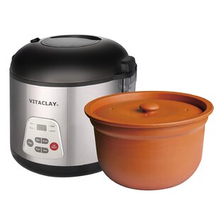 VITACLAY VM7900 SMART ORGANIC MULTI-COOKER - A RICE COOKER, A SLOW COOKER,  A DIGITAL STEAMER, PLUS A BONUS YOGURT MAKER