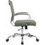 Chaise de bureau LeisureMod Benmar, vert-134285505