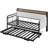 Space-Saving Convertible Daybed, Includes Pull-Out Trundle & Headboard with Storage and USB Outlets-1891648909-1890009238