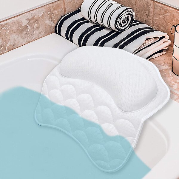 Bath Pillow - Ergonomic Bath Pillows for Tub Neck and Back Support, Bathtub  Pill