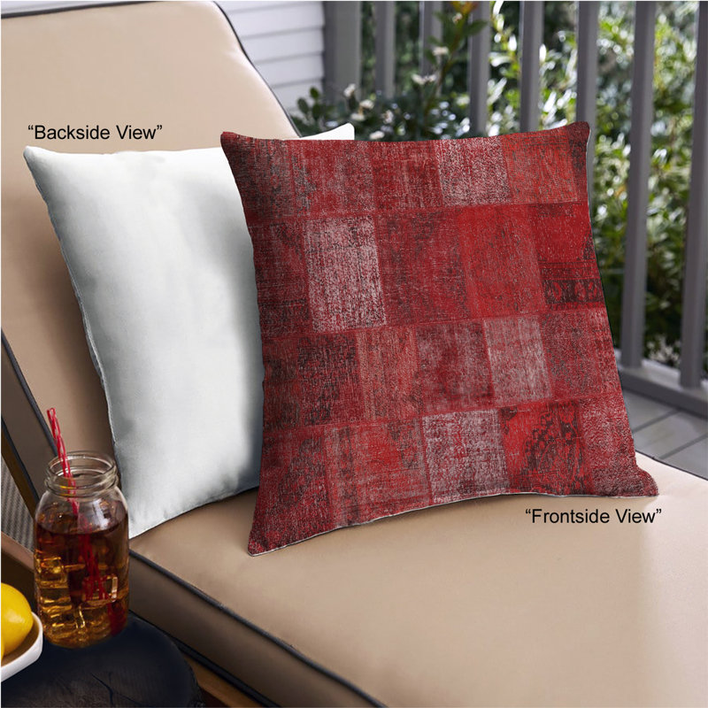Abstract Throw Pillow, Microsuede