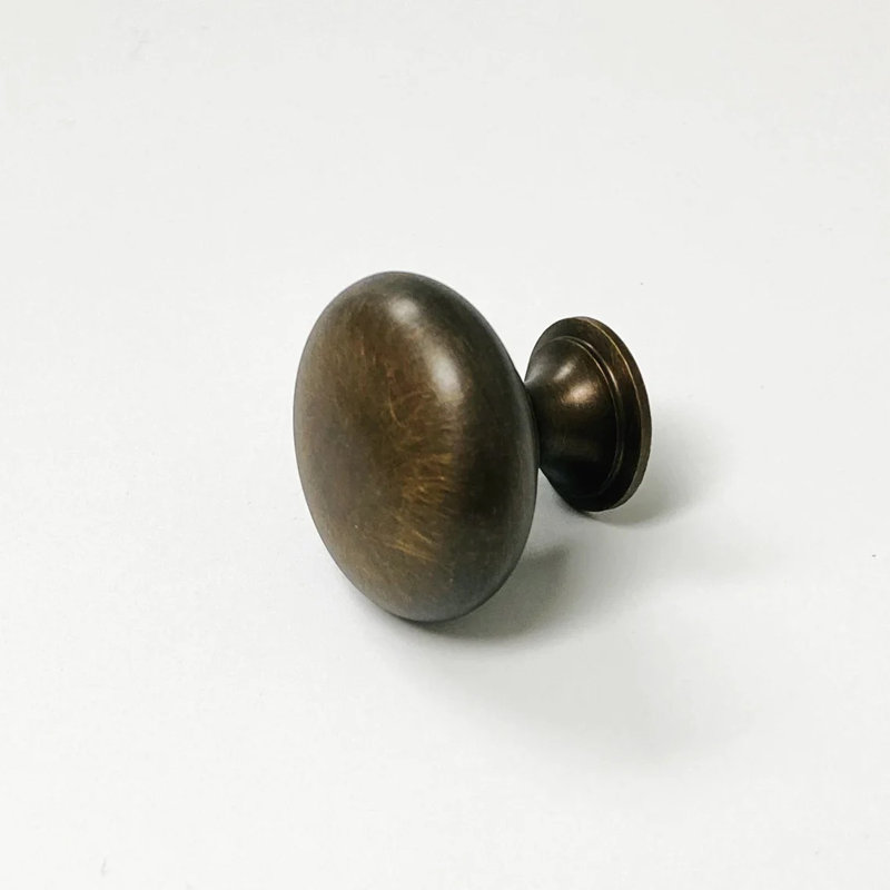Eloise 1-1/4 Diameter Round Knob, Antique Brass
