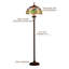 Lampe de bureau créative en fer