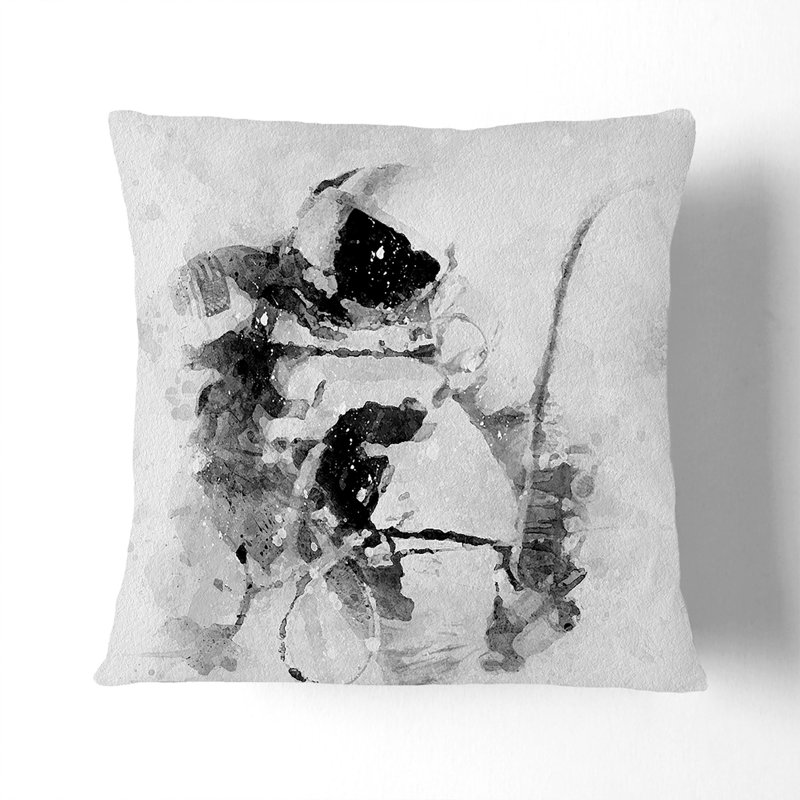 Square Throw Cushion, 40 x 40 cm, Black