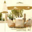 Parasol ventilé de table de patio, parasol d'extérieur, parasol de patio