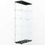 Armoire de rangement noire avec lumières à piles, éclairage intégré, 5 espaces ou plus, 30,91 po de long, design classique long