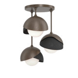 Brooklyn 3 - Light Double Shade Semi Flush Mount
