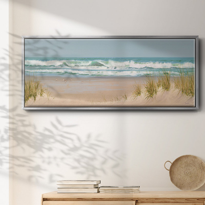 Joyau de surf - toile encadrée, Argent, H 24 po x l 60 po x P 1,5 po