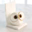 Pair Alabaster Big Eyed Owl Bookends-Lg