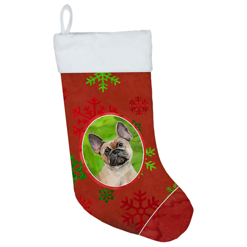 Chaussette de Noël, Bouledogue français brun clair