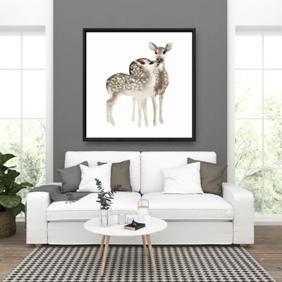 " Sepia Fawns Love "