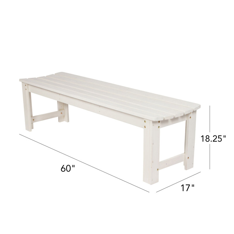 Banc en bois de cèdre massif rustique 5 pieds Heritage, Coquille d'œuf