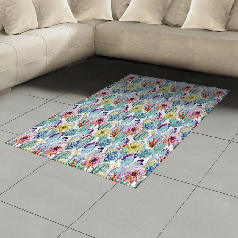 Tapis décoratif Cactus, Rectangle— 4 pi x 5 pi 8 po