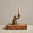 Cast Aluminum Mouse Taper Candleholder