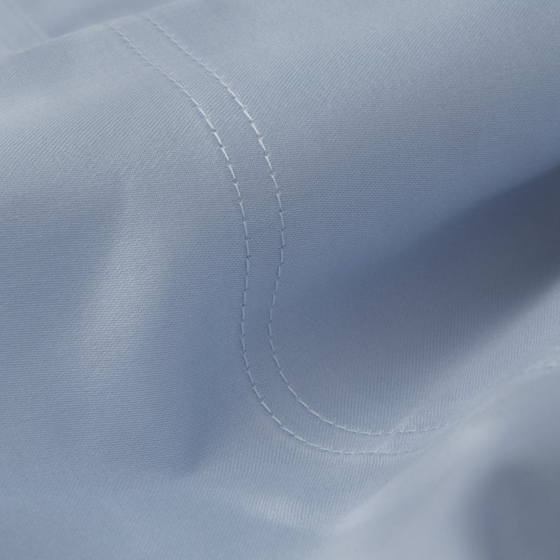 Ensemble de draps en coton de qualité égyptienne 250 fils, Grand, Bleu pâle