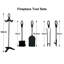Leonie Steel Fireplace Tool Set-500760568-500760571