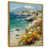 Toile avec cadre flottant or