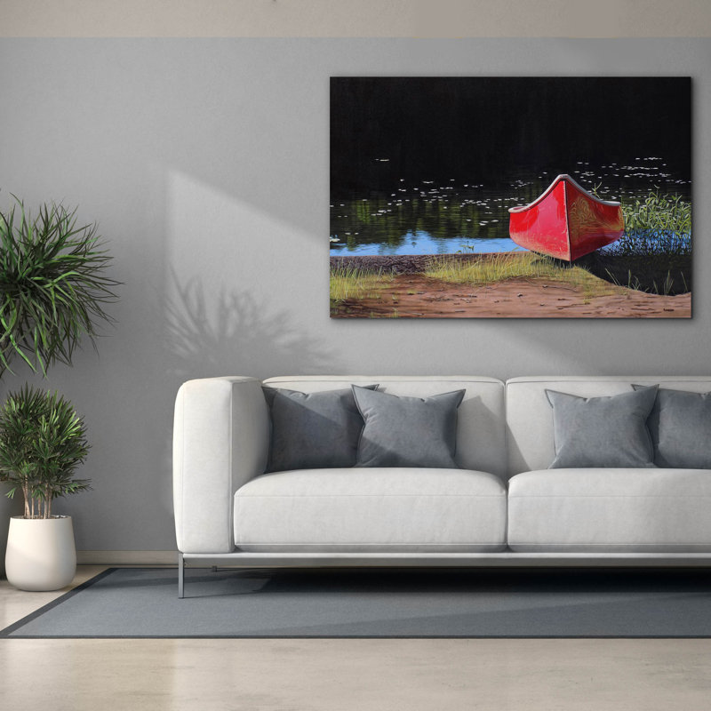  «Canoe» par Kenneth M Kirsch, art mural sur toile, 60 po x 40 po