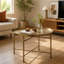 Steel Top Coffee Table