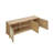 Sheridan 62.99" Mid-Century Modern 6-Shelf TV Stand for TVs up to 55" in Natural-91028884