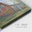Grange rouge sur toile-1929593771