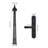 Matte Black Metal Barn Door Hardware Kit Single Bypass