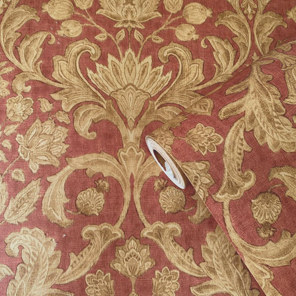 Elegance 10m x 53cm Wallpaper Roll, Red