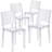 Bralynne Transparent Stackable Side Chair