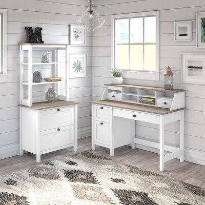 Aspen 4 Piece Computer Desk Office Set