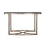 Table basse 32 "en bois manufacturé champagne et charbon avec métal et fer