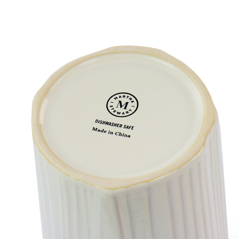 White Ceramic Round Food Storage Canister with Lid