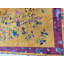 Hand Knotted Pile Floral 1920s Rectangle Wool Yellow / Gold Orange Antique Rug