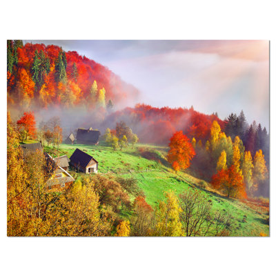 Mountain Village - impression sur toile tendue
