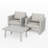 2-Person Aluminum Patio Conversation Set With Cushions-120131410