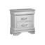 Table de chevet blanche avec tiroirs spacieux et poignées décoratives | Idée de cadeau