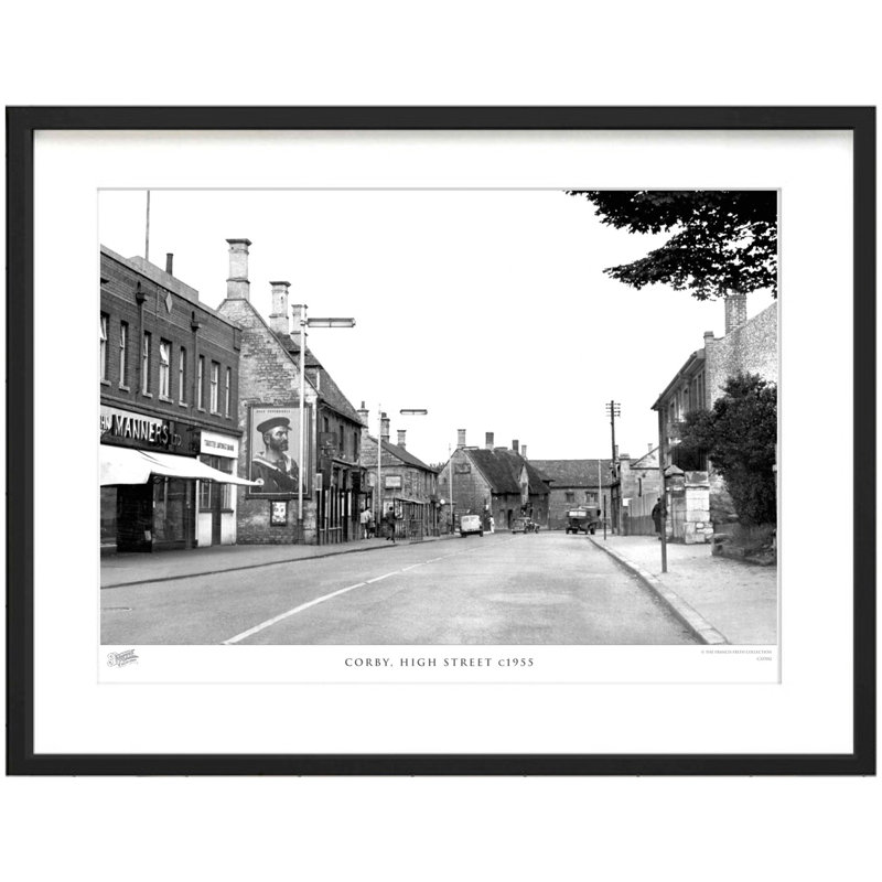 Corby, High Street C1955 by Francis Frith - Single Picture Frame Print, 40cm H x 50cm W x 2.3cm D