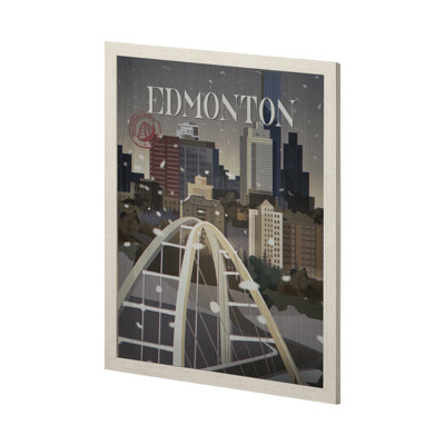 Edmonton Go by Simone a Framed Art Print Matted under Glass