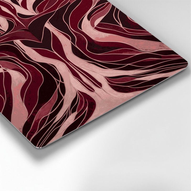 Abstract Figurative 4 Red Metal Wall Art, 12" H x 18" W