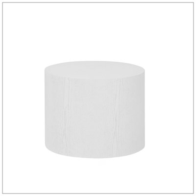 MDF With Ash/Oak/Walnut Veneer Side Table/Coffee Table/End Table/Nesting Table Set Of 2 For Living Room,Office,Bedroom White