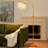 63.4'' Arched/arc Dimmable Floor Lamp With Bulbs Included-1279425034