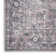 Lyiah Oriental Machine Washable Polyester Area Rug in Gray