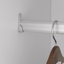 Système d'organisation modulaire blanc H 70,2 po x l 93,6 po x P 17,16 po avec 12 tablettes, 2 tringles et 8 tiroirs