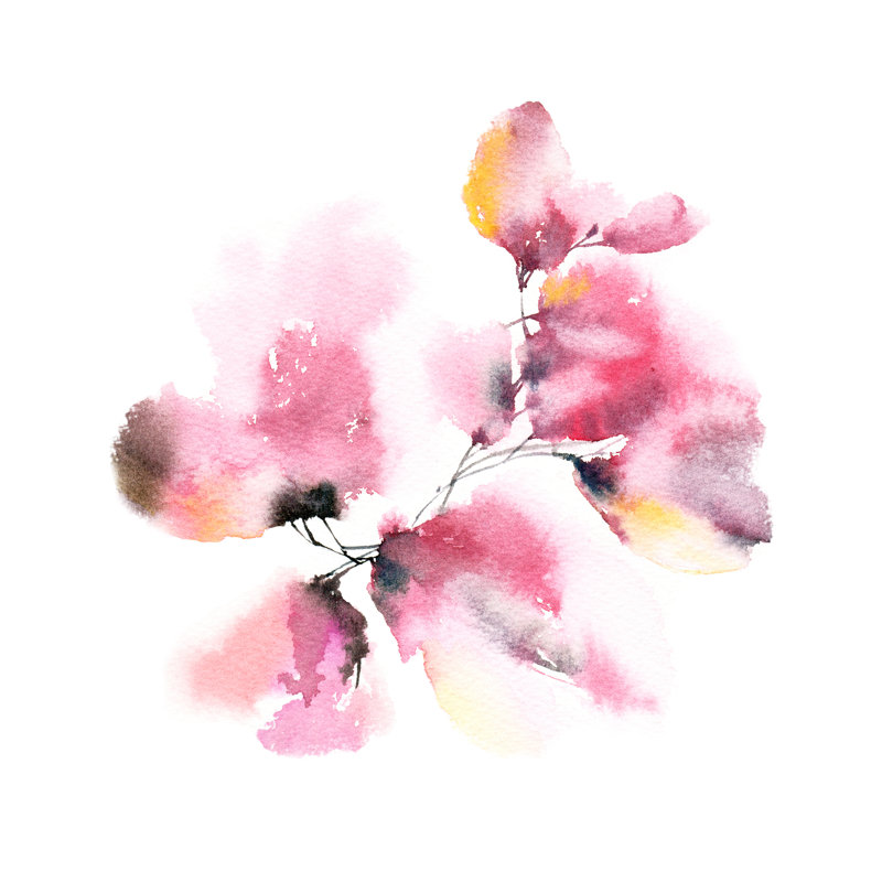 Aquarelle Derryk - peinture sur toile tendue, H 12 po x l 12 po x P 1,25 po