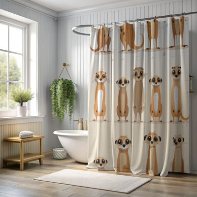 Curious Babies - Rideau de douche Premium
