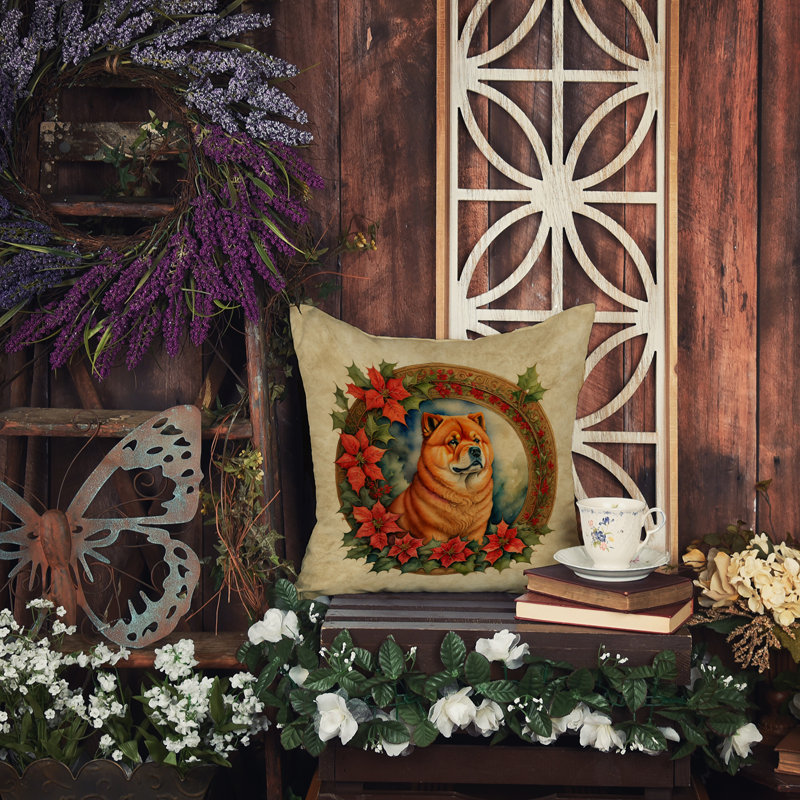 Coussin Christmas, 14 po x 14 po, Carré
