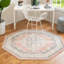 Tapis oriental rose / gris / ivoire Saira-512914464