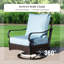 Ensemble de conversation pour patio 5 personnes avec chaises longues pivotantes-371736912-412292474