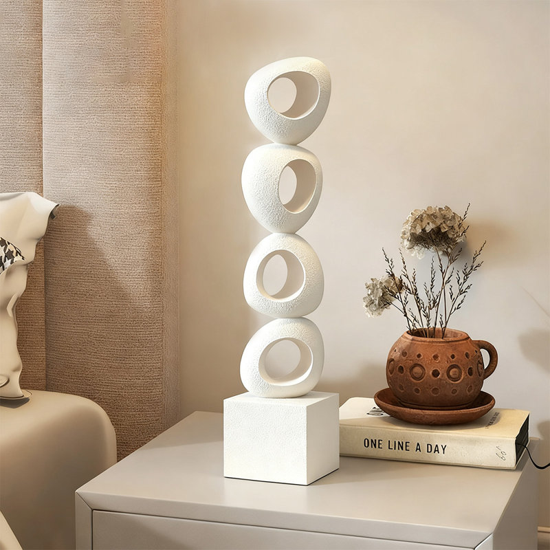 Objet décoratif moderne en bois massif