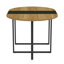 Ensemble de table à manger moderne 7 pièces, finition bois et noir, compact pour les petits espaces