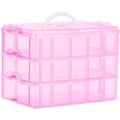 3-Tier Plastic Art Carrying Case
